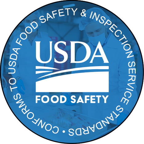 Logo confirming that PermaSafe conforms to USDA Food Safety and Inspection Service standards
