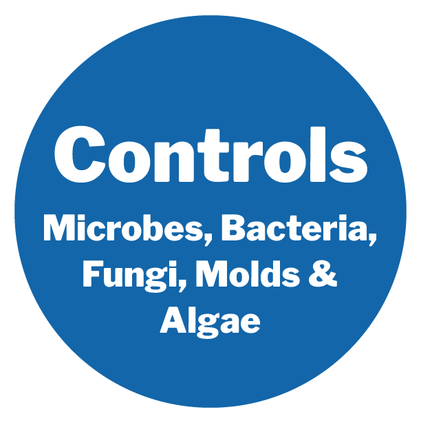 Controls Microbes, Bacteria, Fungi, Molds & Algae