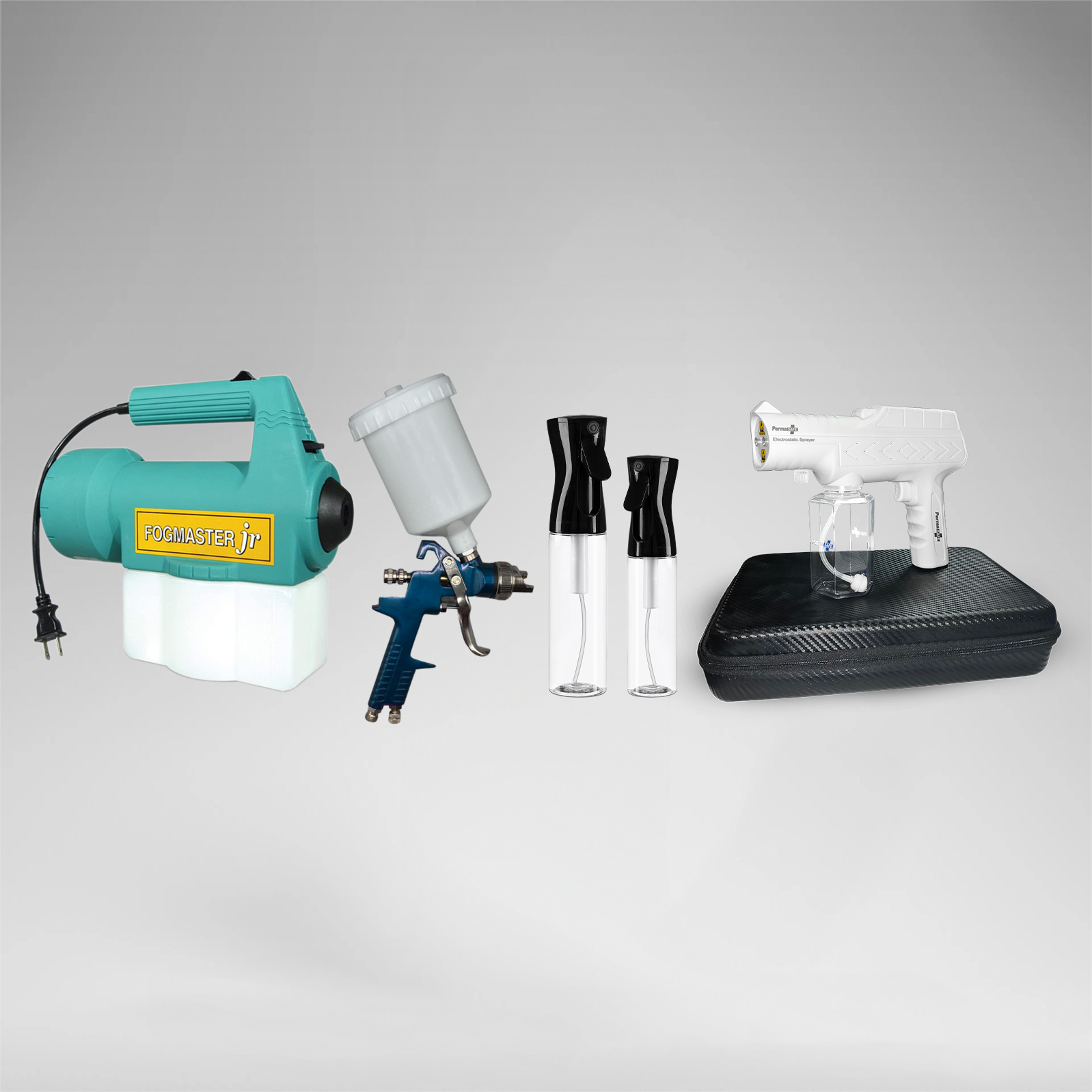 image of various sprayers and foggers