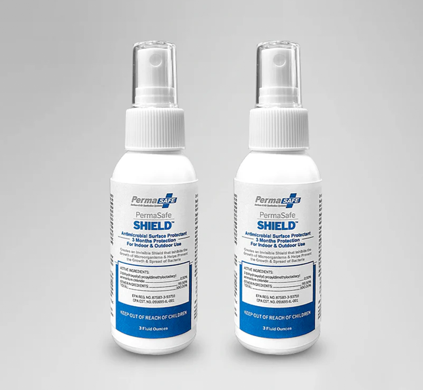 Clean Shield 32oz disinfectant spray product image with two bottles