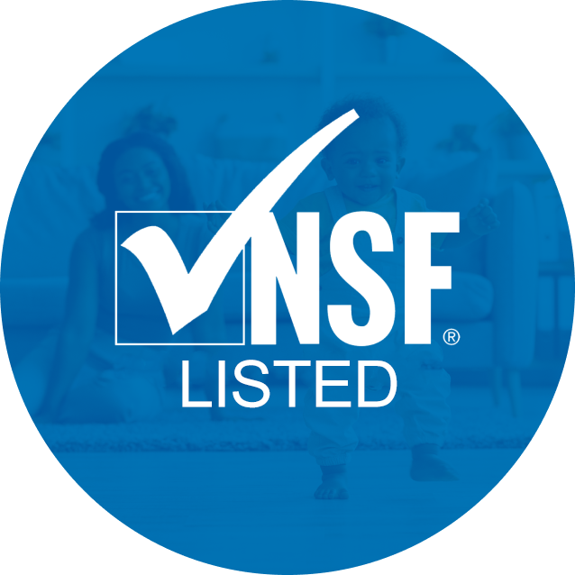 PermaSafe CLEAN is listed by the National Sanitation Foundation as having been tested by an independent organization and meets NSF's health and safety standards.