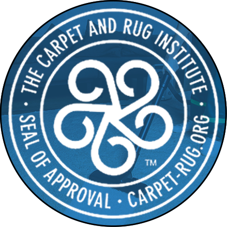 Logo demonstrating that PermaSafe CLEAN has received the Carpet and Rug Institute's Seal of Approval at carpet-rug.org