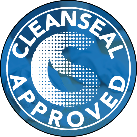 Logo showing that PermaSafe CLEAN is Cleanseal approved