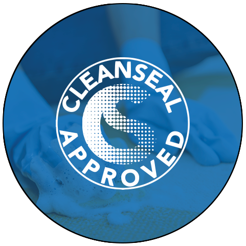 Logo confirming that PermaSafe is Cleanseal approved