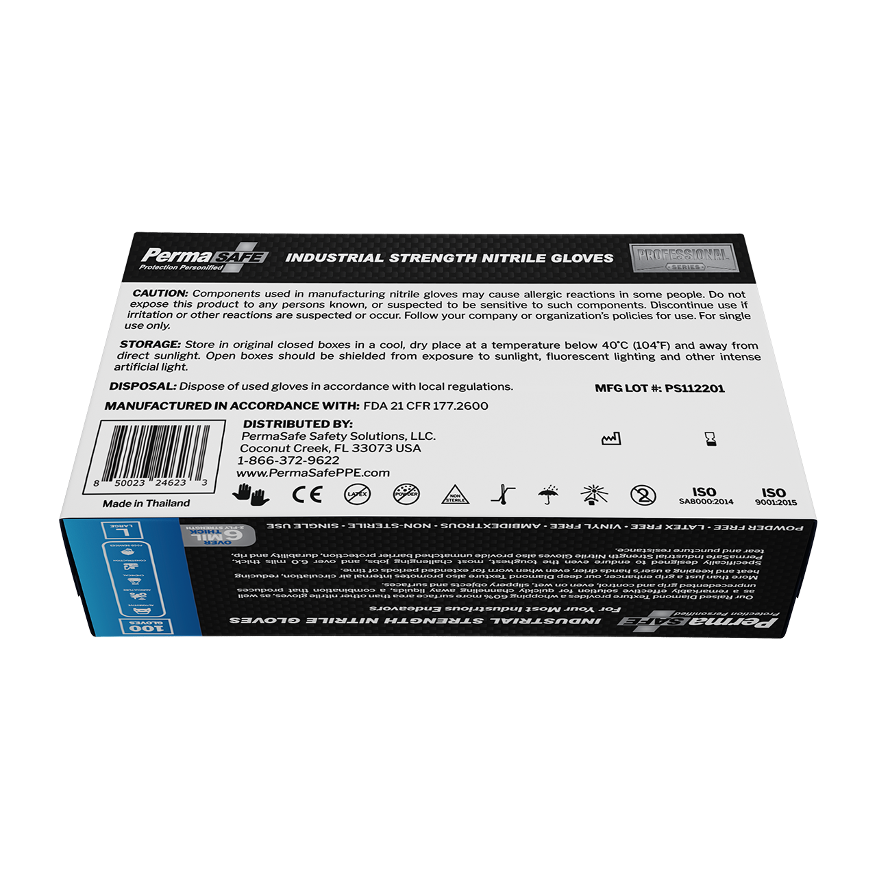 PermaSafe Industrial Strength 6+ Mil Nitrile Gloves